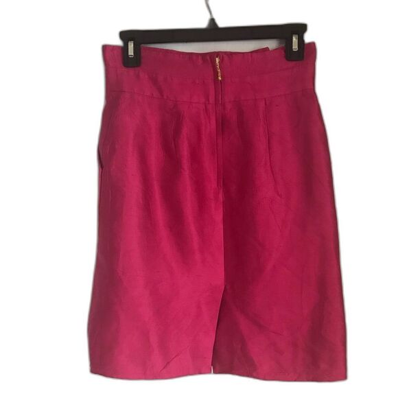 Kate Spade New York 'Skirt the Rules' Silk Fuchsia Mini Skirt Women's Size 0 - Picture 5 of 6